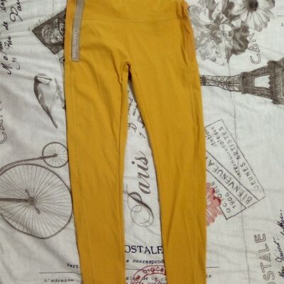 Outdoor Voices Leggings Women's Small Yellow Casual Athleisure Running Utility